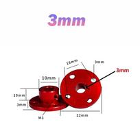 2Pcs Aluminum Alloy Color Rigid Flange Coupling M3 M4 M5 M6 M8 Motor Guide Shaft Coupler Motor Connector#CWF DIY Purple