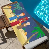 Towel Beach Bath Magi Quick-Drying Lightweight Portable Sauna Camping Reyes Magos Swim Pool Travel W40*H60(CM)