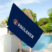 German Beer Paulaner Microfiber Blanket Quick Drying Beach Towels Oversized Printing Super Absorbent Pool Towel Blanket W30*H60(CM) beige
