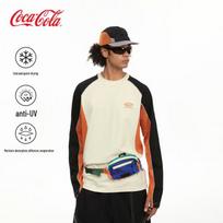 Coca-Cola Lightweight Outdoor Stretch Sport Long Sleeve T-Shirt L šviesios abrikoso spalvos