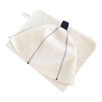 Felt Shower Cap Sauna Hat Hair Head Protection Anti-Heat Spa Sauna Hat Cleaning Cap Banya Hat For Bathroom Keep Warm Sauna Hat dark blue gray mat