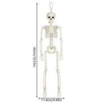 40cm Helovino Kaukolė Skeletas, Judinamas Skeletas, Žmogaus Formos Kaulai, Helovino Šventės Namų Dekoracijos, Vaiduoklių Namo Siaubo Rekvizitas