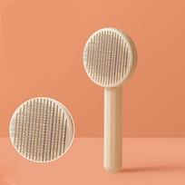 Pet Hair Removal Comb Cat Brush Self Cleaning Slicker Brush for Cats Dogs Hair Remover Scraper Pet Grooming Tool Cat Accessories pieno baltumo spalva