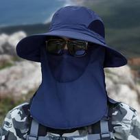 Žvejybinė kepurė nuo saulės su dideliais kraštais, žvejybos, alpinizmo kaukė, kvėpuojanti, apsauga nuo UV spindulių, nuimama, žvejo kepurė 4