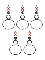 For Honda Engine Replacement O Rings (5 Pack) Model 16010ZE2812 For Enhanced Fuel Efficiency in Various Conditions