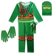Ninjago Green Ninja Costume for Kids 9-10 Years - Party Cosplay Outfit 3 years/4 years
