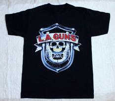 La Guns No Mercy Tour Skull Heavy Metal Rock marškinėliai S