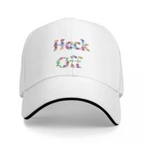 Heck Off Flowers Baseball Cap Fluffy Hat Hat Beach Sports Cap Caps Male Women's Adjustable