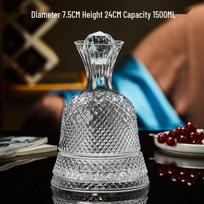 Rotating Red Wine Decanter with Crystal Base