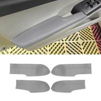 Gray For Honda Civic 8th Gen Sedan 2006 2007 2008 2009 2010 2011 Car Interior Door Armrest Panel Microfiber Leather Cover Trim Rear