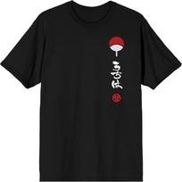 Bioworld Naruto Itachi Artwork Crew Neck Short Sleeve Men's Black T-Shirt S juoda