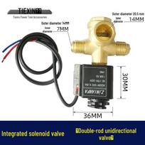 Air Compressor Solenoid Valve with Double Rod Check Valve (Item No. 01424)