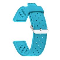 20mm 22mm Rubber Tropic Watch Band Quick Release Watch Band Tropical Silicone Smart Watch Strap for Oris for Seiko for Citizen 20mm šviesiai mėlyna spalva