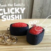 Flying Fish Roe Gunkan Sushi Keycap - 3D Printed Decompression Toy & Bag Pendant 4*2.5*2.6/14g