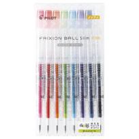 Pilot Frixion Ball Slim Ištrinamas rašiklis su rutukliu Skaidrus 8 spalvų 0,38 mm rašiklis, korpusas, (LFBS144UFNC8C)