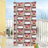 Chocolate Sweet N-Nutellas-S Logo Towel Soft Pool Gift For Travel Gym Shower Camping Quick Dry Sports Large Beach Towels W30*H60(CM)
