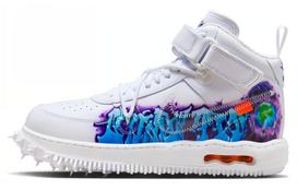 Nike X Off White Air Force 1 Mid 'Graffiti' DR0500-100 40.5
