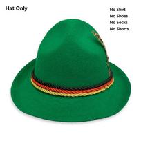 Vokiška tradicinė Oktoberfest apranga Sceninė apranga vyrams su stilingais languotais marškiniais Green Hat,M