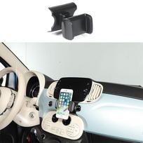 Automobilio puodelio laikiklis Mobiliojo telefono laikiklis Fiat 500 2016-2026 Daugiafunkcis GPS navigacijos laikiklis Automobilio priedai balta