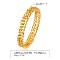 6mm Thick Chunky Chain Ring Cuban Curb Link Stainless Steel Stylish Ring for Women Girls US Size 6
