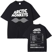 Arctic Monkeys Music Album Graphic T-shirt Men Women Vintage Hip Hop Street Style T Shirts 100% Cotton Casual Oversized T Shirt S juoda