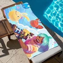 Towel Beach Bath Quick-Drying Lightweight Rancher Portable Sauna Camping Swim Slime Pool Game 2 Travel W30*H60(CM)