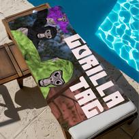 Towel Beach Bath Quick-Drying Lightweight Portable Sauna Camping Funny G-GorillaS T-Tag Game Swim Pool Travel W40*H60(CM)