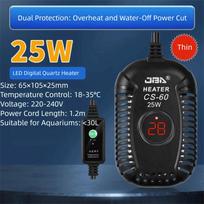 Quartz Glass Aquarium Submersible Heater Ultra Short Low Water Level Turtle Tank Heater 25w-150w Adjustable