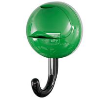 Plastic Suction Cup Hooks Round Head Non-Marking Wall Towel Hooks Candy Color Waterproof Kitchen Storage Hooks for Home žalia