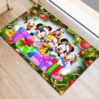 1pc Mickey Mouse and Friendsd Pattern Area Rug Soft Flannel Floor Mat for Living Room, Bedroom, Sofa Coffee Table Floor Mat, Machine Washable 60cm by 90cm