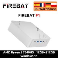 Firebat Mini PC F1 AMD Ryzen 5 7640HS Gaming Desktop 12GB DDR5 512GB SSD Windows 11 pro Wi-Fi 6 USB4.0 Compact Computer
