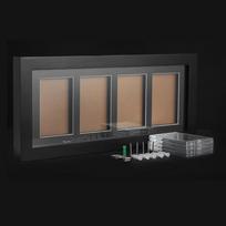 Wall Mounted Trading Cards Display Frame 4Grids Collection Card Display Racks Champion Card Rack