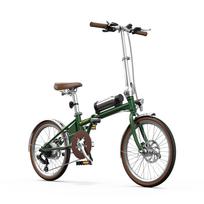 The OneSport OT02 Pro is a 36V 250W urban folding electric bicycle equipped with 20-inch tires and a maximum range of 25 kilometers. žalia