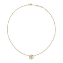 DIOR Rose des Vents 18K gold diamond mother-of-pearl necklace women's white auksas