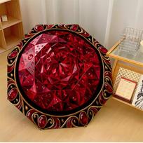 Gems of the Orient Theme Automatic Umbrella Compact 8-Rib Design Sturdy Construction Durable Umbrella Stylish Accessory