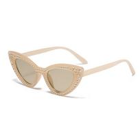 Luxurious Diamond Cat-eye Sunglasses, With Uv400 Protection, Featuring A Fashionable Streetwear Style  2317 ruda