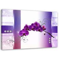 Canvas print Orchid Flowers Wellness Purple 60x40 violetinė