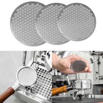Espresso Puck Screen Double Layer Metal Coffee For Portafilter Puck Coffee Extraction Filter Reusable 51 53 58mm S gray