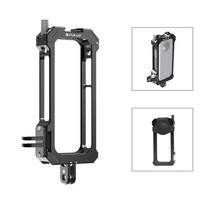 Metalinis apsauginis narvelis rėmas korpusas Insta360 X3 su išplečiama šalto batelio baze ir trikojo adapteriu juoda