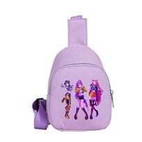 Anime Cartoon K-Pop Demon Hunters Printed Kawaii Chest Pack for Boy Girl Shoulder Bag Student Portable Crossbody Pouch Christmas Kid Gift
