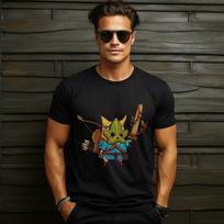 Korok Warrior T-Shirt – Legend of Zelda Inspired Leaf Mask Archer Parody Tee Unisex T-Shirt XXXL