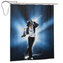 Michael Jackson Muzikantai Dainininkai Šokėjai Dušo Užuolaida Vonios Kambarys Poliesteris Atsparus Vandeniui Vonios Užuolaidos Su Kabliukais 152x183 cm