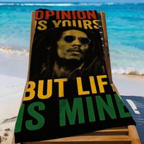 Dainininkas Bob Marley Rankšluostis Sportinis Greitai Džiūstantis Kelioninis Stovyklavimo Įranga Smėlio Neveikiantis Minkštas Lengvas Didelis Paplūdimio Rankšluostis W30*H60(CM)