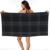 GTI pledinės paplūdimio rankšluosčiai Minkšti mikropluošto Greitai džiūstantys Sugeriantys Greiti rankšluosčiai voniai W30*H60(CM) black