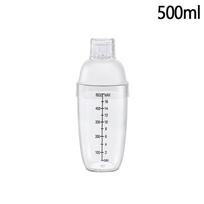 Plastikinis kokteilių plaktuvas rankinio plaktuvo puodelis su svarstyklėmis 350Ml/530Ml/700Ml/1000Ml Pieno Arbata Vyno Gėrimų Plaktuvas Maišytuvo baras 530ML