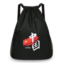 Waterproof Sports Gym Bag Drawstring Bag Beach Swimming Basketball Dance Yoga Bag juoda