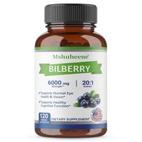 Ekologiškos mėlynės 20:1 ekstraktas 300 mg maisto papildas, 120 kapsulių buteliuke 120 Capsules
