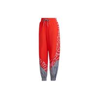Adidas Stella McCartney Retro Sport Color Block Pattern Printed Athletic Training Pants Women Pants Orange Red HD9141 XS