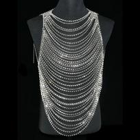 Fashion Luxurious Men Women's Body Chain Underwear With Rhinestone Banquet Stage Performance Party Clothing Jewelry Accessories