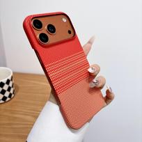iPhone 17 Pro Max Carbon Fiber Magnetic Half-Wrapped Drop-Proof Case iPhone 15 Pro Max saulėlydžio oranžinė spalva